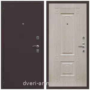 Недорогие уличные двери, Дверь входная Армада Комфорт Антик медь / ФЛ-2 Дуб беленый