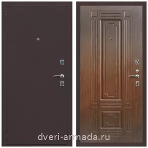 Двери в деревянный дом, Дверь входная Армада Комфорт Антик медь / ФЛ-2 Морёная береза