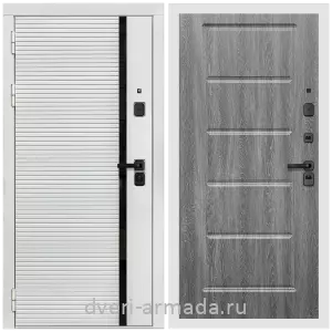 Взломостойкие входные двери 1.2, Дверь входная Армада Каскад WHITE МДФ 10 мм / МДФ 16 мм ФЛ-39 Дуб Филадельфия графит