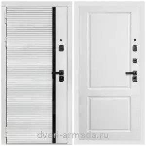Входные двери толщиной 1.2 мм, Дверь входная Армада Каскад WHITE МДФ 10 мм / МДФ 16 мм ФЛ-117 Белый матовый