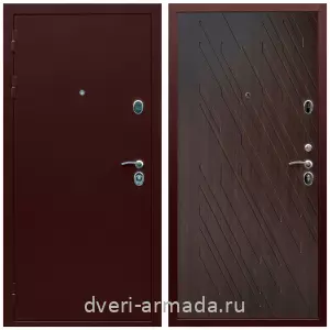 Антивандальные, Антивандальная металлическая  дверь входная Армада Люкс Антик медь / МДФ 16 мм ФЛ-86 Венге структурный