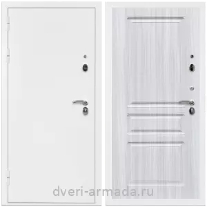 Белые, Дверь входная Армада Оптима Белая шагрень / ФЛ-243 Сандал белый