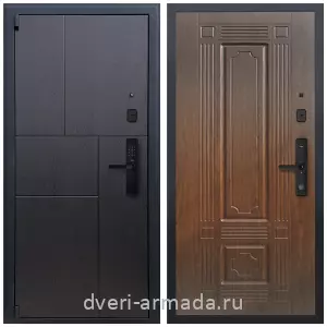 Толстые входные двери, Дверь входная Армада Бастион МДФ 16 мм Kaadas S500 / МДФ 16 мм ФЛ-2 Мореная береза