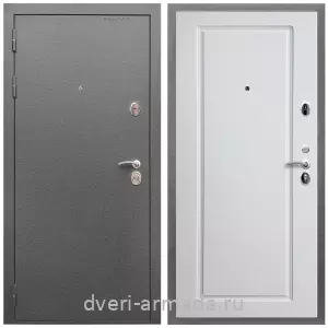 Входные двери с тремя петлями, Дверь входная Армада Оптима Антик серебро / МДФ 16 мм ФЛ-119 Белый матовый