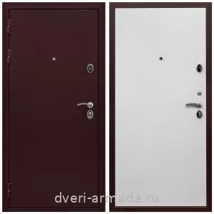 Входные двери толщиной 80 мм, Дверь входная Армада Престиж 2 Антик медь / МДФ 10 мм Гладкая белый матовый