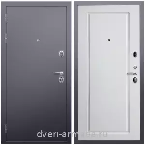 Входные двери Люкс, Дверь входная Армада Люкс Антик серебро / МДФ 16 мм ФЛ-119 Белый матовый