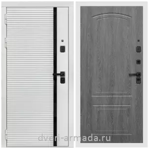 Входные двери толщиной 1.2 мм, Дверь входная Армада Каскад WHITE МДФ 10 мм / МДФ 6 мм ФЛ-58 Дуб Филадельфия графит