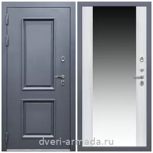 Входные двери со вставками, Дверь входная уличная в дом Армада Корса / МДФ 16 мм СБ-16 Сандал белый