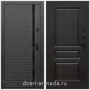 Входные двери толщиной 1.2 мм, Дверь входная Армада Каскад BLACK МДФ 10 мм / МДФ 16 мм ФЛ-243 Венге