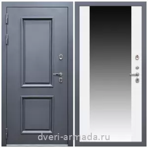 Входные двери со вставками, Дверь входная уличная в дом Армада Корса / МДФ 16 мм СБ-16 Белый матовый