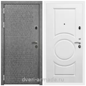 Входные двери 2050 мм, Дверь входная Армада Престиж Белая шагрень МДФ 16 мм Штукатурка графит ФЛС - 502 / МС-100 Белый матовый