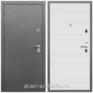Правые входные двери, Дверь входная Армада Оптима Антик серебро / МДФ 16 мм ФЛ Дуб кантри белый горизонт
