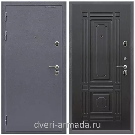 Дверь входная Армада Престиж Strong антик серебро / МДФ 16 мм ФЛ-2 Венге