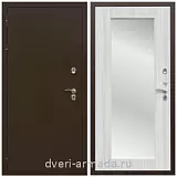 Дверь входная уличная в дом Армада Термо Молоток коричневый/ МДФ 16 мм ФЛЗ-пастораль, Сандал белый