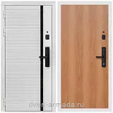 Умная входная смарт-дверь Армада Каскад WHITE Kaadas S500 / ПЭ Миланский орех