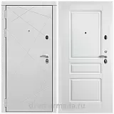 Дверь входная Армада Тесла МДФ 16 мм / МДФ 16 мм ФЛ-243 Ясень белый
