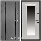 Дверь входная Армада Престиж Черная шагрень МДФ 16 мм Графит абсолют софт / ФЛЗ-120 Дуб белёный