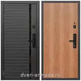 Умная входная смарт-дверь Армада Каскад BLACK Kaadas S500 / ПЭ Миланский орех