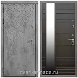 Дверь входная Армада Квадро МДФ 16 мм Бетон тёмный / МДФ 16 мм ФЛЗ-Сити, Венге